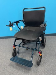 Pride Mobility Jazzy Carbon HD Heavy Duty 400lb Travel Power Chair Blue-Open Box