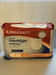 180 Count Tranquility Premium OverNight Underwear Pull Ups Adult Small/Youth XL