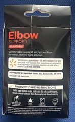 Equate ELBOW SUPPORT Adjustable Compression OSFM Left Or Right Contoured Design