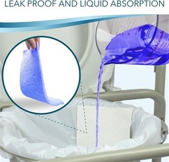 Ultimate Combo Pack: 24 Disposable Bedside Commode Liners with Absorbent Pads
