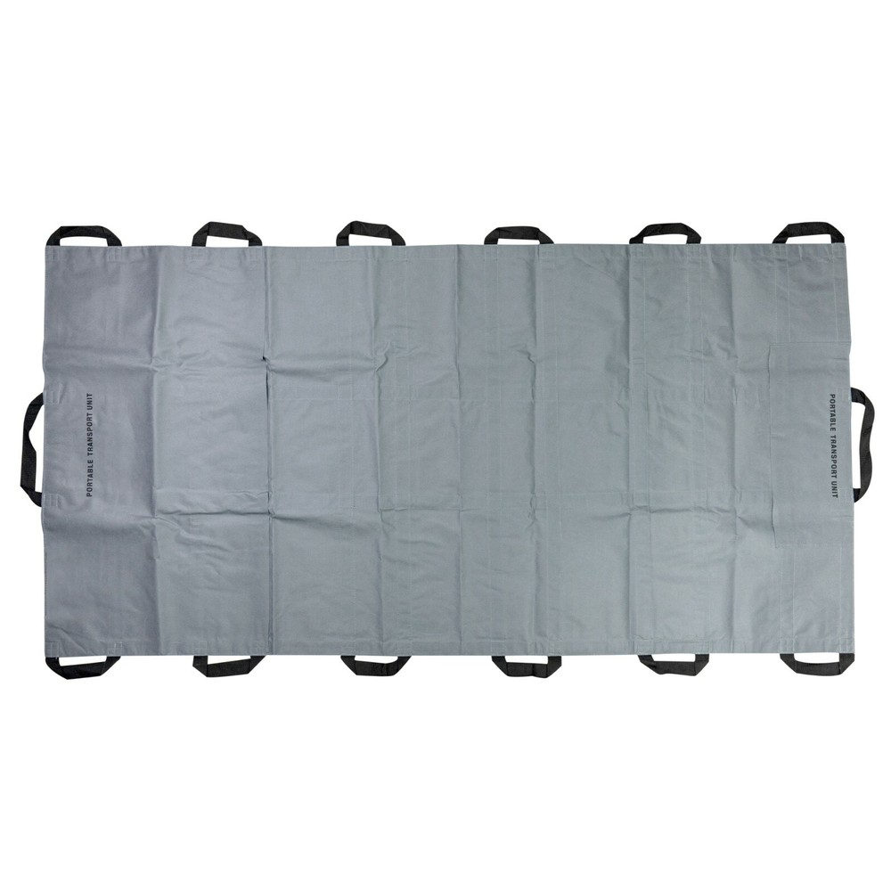 LINE2design Portable Transport Unit Emergency Patient Mover Roll Stretcher-Gray