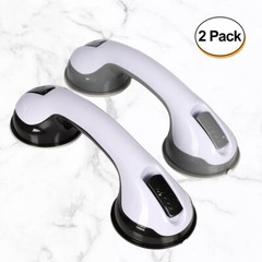 2Pack Shower Grab Bar 12″ Showers Suction Bar Handle Bathroom Safety Grip Handle