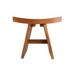 Solid Teak Shower Bench 18″ AquaTeak Asia Bathroom Seat