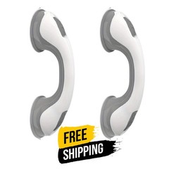 2PCS Suction Cup Shower Grab Bars – Bathroom Safety Support Handle