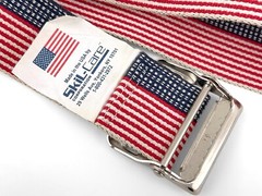 60 inch Skil-Care Rehab Belt – Red White And Blue – With Silver Tone Buckle