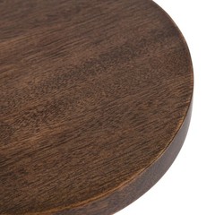 Kate And Laurel Wegner Traditional Wooden Round Drink Table 8 X 23 Rich Brown