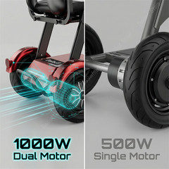 Daibot 1000W 3 Wheel Foldable Mobility Scooter for Adult Senior Electric
