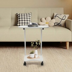 Over the Bed Side Table Wheels Hospital Overbed Rolling Tray Bedside USA