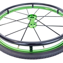 Pair of 24″x1″ (540) Colored Aluminum Round HUB Wheelchair Wheels