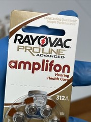 124 Hearing Aid Batteries RAYOVAC Proline 1.45V 312 312A EXPIRED 2021 (17 Packs)
