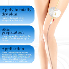 Foley Catheter Stabilization Device, Urinary Leg Bag Holder, Pack of 4