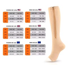 Compression Socks (1 Pair ) Beige