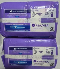 Always Discreet Ultimate Extra Long 7 Incontinence Pads 52 Ct 2 Packages