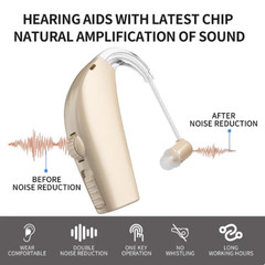 2 PACK Hearing Aids for Seniors Rechargeable with Noise Cancelling