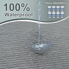 34×52 Inch Gray Washable Underpads Reusable Incontinence Bed Mattress Pad