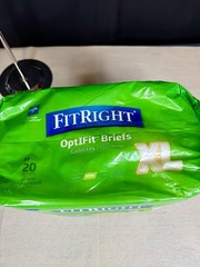 FitRight OptiFit Incontinence Briefs XL 56-64in Extra Absorbency Green 20