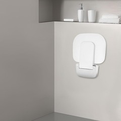 Folding Shower Seat Bench Wall Mounted Seat For Bathrooms 200kg/440.92 Lbs