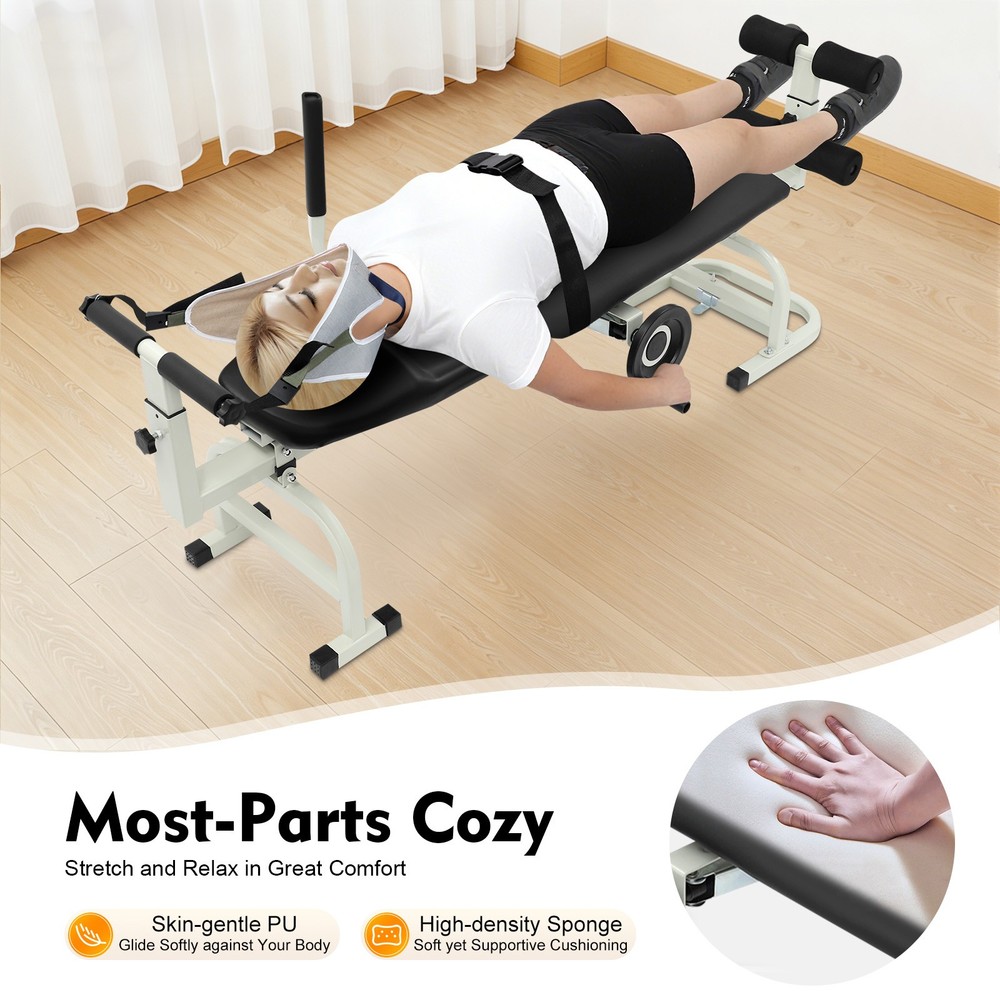 Back Stretch Bench, Multifunctional Neck Stretcher Cervical Stretch Device