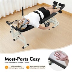 Cervical Stretcher Massage Bed, Full Body Traction Device 330lbs Capacity