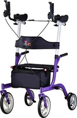 NOVA Phoenix Rise UP Rollator, Upright Walker w/Padded Forearm, Purp – OPEN BOX!