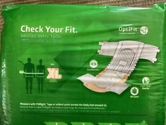 2pk (20 Each) FitRight XL ADULT DIAPERS Size 56in-64in FITPLUSXLG OptiFit Briefs