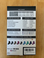 SB SOX Plantar Fasciitis Relief Compression Socks Medium Black