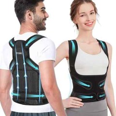 Adjustable Posture Corrector Low Back Support Shoulder Brace Belt for Men Women