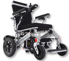 Lightweight Reclining Back Foldable Electric Wheelchair with Remote Controller