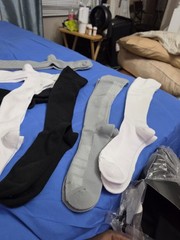 Tommie Copper Compression Socks Black/White/Grey Size Size Large 3 Pair New