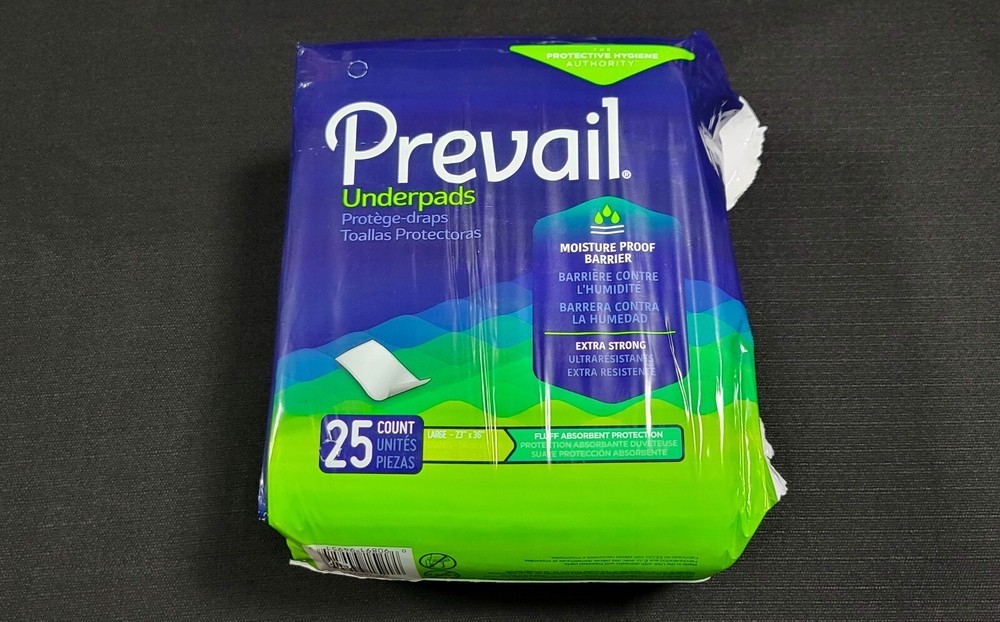 Prevail Total Care Disposable Underpads (23X36″) 25 pads Large Extra Strong –