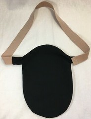 Fastomy Black Ostomy Pouch Cover Convatec & Hollister w/ Belt – 42″ Waist