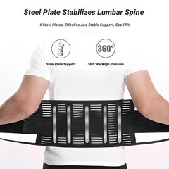 Adjustable Lower Back Brace Lumbar Support Waist Belt For Men Women Pain Relief