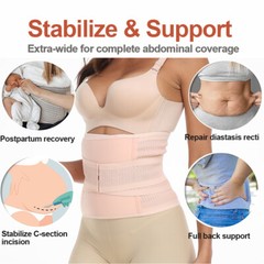 3 in 1 Postpartum Support Postpartum Belly Band Recovery Waist Belt Shapewear US