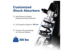 Blessreach Steerable Knee Scooter Foot Injury Walker Medical Foldable Adult BLA