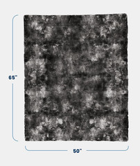 Soft & Comfortable Gray Faux Fur Throw Blanket for Couch – (50″x65″) Minky & Flu