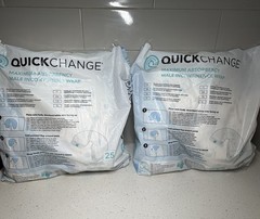2x Quick Change Bedbound Male Urine incontinence Wrap-25ct Ea Holds 500ml *TWO