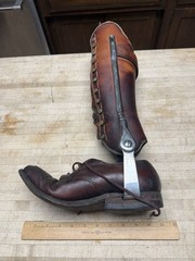 Leather Leg Splint Vintage Prosthetic