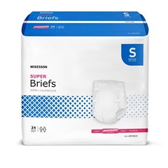 McKesson Incontinence Brief S Contoured BR30642 24 Ct