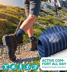 Foot & Ankle Brace 2 Pack, Adjustable Compression Wrap for Men & Women – Helps