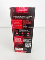 CruvHeal Professional Strong Arch Support Size XS Insoles Plantar Fasciltis