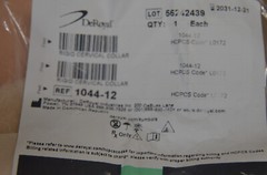 DeRoyal Rigid Cervical Collar/Open Trachea Med. 1044-12 (U-A)