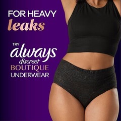 Always Discreet Boutique Incontinence Pads Moderate Absorbency, Regular – 144 Ct
