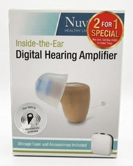 NuvoMed Inside-the-Ear Hearing Digital Amplifier Aid with Case(2 for 1 SPECIAL)