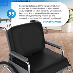 Pressure Relief Wheelchair Cushion Set – 18″x16″ Anti-Slip Gel Seat Cushions wit