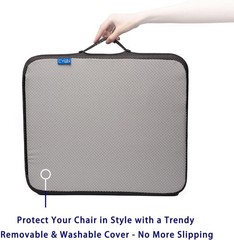 Ifoam Gel Infused Memory Foam Layer Wheelchair Cushion – Seat Cushion for Whe…
