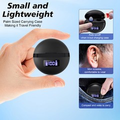 1 Pair Of Digital Hearing Aid Severe Loss Rechargeable Invisible ITE Ear Aids
