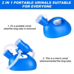 Urinal Bottle Portable Urinals for Men Women Urine 2000ml Mens L, Blue