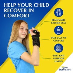 Kid’s Pediatric Lace-Up Wrist Brace for Wrist Immobilization