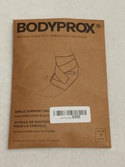 Bodyprox Ankle Support Brace, Breathable Neoprene Sleeve, Adjustable Wrap! 1 Pk