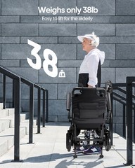 Open box Foldable Electric Wheelchairs Intelligent Lightweight For Airline New